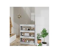 Vidaxl Bibliothèque/Cloison Sonoma Gris 80x30x103 Cm Bois Ingénierie Marron