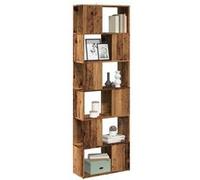 vidaXL Bibliothèque séparateur de pièce Vieux Bois 60x24x186 cm Marron