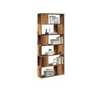 vidaXL Bibliothèque séparateur de pièce Vieux bois 80x24x186 cm Marron