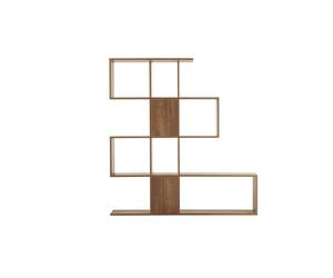 Bibliothèque séparateur design finition bois noyer L139 cm COMO