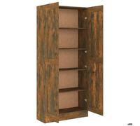 Bibliothèque SOLOMOON, CHIC Armoire à livres - Meuble de salon - Chêne fumé 82,5x30,5x185,5cm Bois d'ingénierie BB210