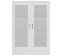 Bibliothèque SOLOMOON, CHIC Armoire à vitrine - Meuble de salon - Blanc 82,5x30,5x115 cm, Bois d'ingénierie BB181