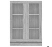 Bibliothèque SOLOMOON, CHIC Armoire à vitrine - Meuble de salon - Sonoma gris 82,5x30,5x115cm Bois d'ingénierie BB230