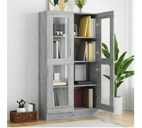 Bibliothèque SOLOMOON, CHIC Armoire à vitrine - Meuble de salon - Sonoma gris 82,5x30,5x150cm Bois d'ingénierie BB212