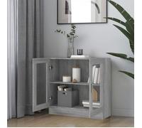 Bibliothèque SOLOMOON, CHIC Armoire à vitrine - Meuble de salon - Sonoma gris 82,5x30,5x80 cm, Bois d'ingénierie BB228