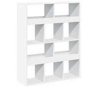 Bibliothèque SOLOMOON, CHIC Cloison de séparation - pour salon - blanc 100x33x125,5 cm, bois d'ingénierie BB55