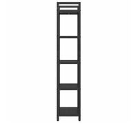Bibliothèque SOLOMOON, CHIC Étagère à livres - Pour salon - Chêne noir 56x34x171 cm, Bois d'ingénierie BB486