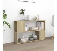 Bibliothèque Sonoma Gris 100x24x63 cm Bois d'Ingénierie Etagère Livres vidaXL