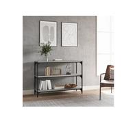 vidaXL Bibliothèque Sonoma Bois d'ingénierie et acier Gris 100x33x70,5 cm 819355