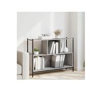 Bibliothèque sonoma gris 102x28x77,5 cm bois d'ingénierie 838901
