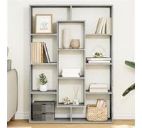 Bibliothèque sonoma gris 102x29x143 cm bois d ingénierie