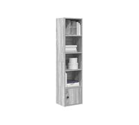 vidaXL Bibliothèque Sonoma – Bois d'ingénierie Gris 31x24x127 cm