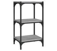 Bibliothèque Sonoma gris 40x33x70,5 cm Bois d ingénierie acier