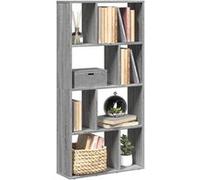 vidaXL Bibliothèque Sonoma Gris 60×20×120,5 cm – Bois d'ingénierie