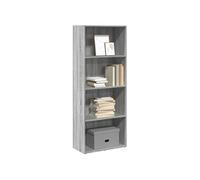 vidaXL Bibliothèque Sonoma – Bois d'ingénierie Gris 60x30x152 cm, étagère à livres