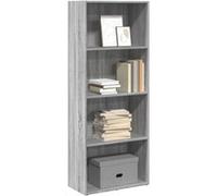 vidaXL Bibliothèque Sonoma – Bois d'ingénierie Gris 60x30x152 cm, étagère à livres