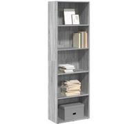 vidaXL Bibliothèque Sonoma gris 60x30x189 cm Bois d'ingénierie