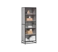 vidaXL Bibliothèque Sonoma Gris – Bois d'ingénierie 60x35x170,5 cm – Étagère à livres