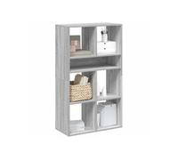 Bibliothèque sonoma gris 34x31x80 cm bois d'ingénierie vidaXL