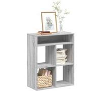 Bibliothèque chêne fumé 60x30x71,5 cm bois d'ingénierie vidaXL