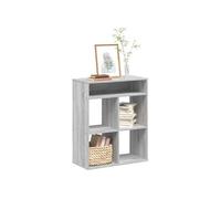 Bibliothèque sonoma gris 66x31x80 cm bois d ingénierie