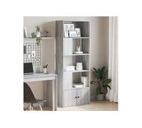 vidaXL Bibliothèque sonoma gris 70x36x189 cm bois d'ingénierie étagère étagère à livres support à livres meuble de 3295322
