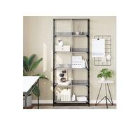 Bibliothèque sonoma gris 78,5x33x188,5 cm bois d'ingénierie835262
