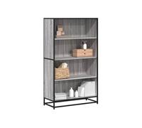 vidaXL Bibliothèque Sonoma Gris 80,5x35x139 cm Bois d'ingénierie, étagère à Livres, Porte-Livres, Support à Livres, Armoire de Rangement
