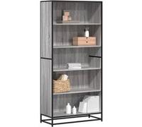 vidaXL Bibliothèque Sonoma gris 80,5x35x170,5 cm – Bois d'ingénierie