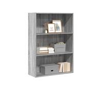 vidaXL Bibliothèque Sonoma - en bois d'ingénierie 80x30x114 cm - Gris