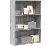 vidaXL Bibliothèque Sonoma - en bois d'ingénierie 80x30x114 cm - Gris