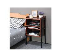 Bibliothèque sur pied en bois blanc - Meuble de rangement ouvert pour la maison et le bureau - Décoration latérale moderne - Étagères élégantes pour chambres de jeunes