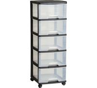 Bibliothèque sur roulettes Keter 5x20l