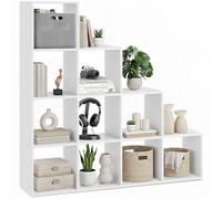 tectake® Étagère Bibliothèque avec 10 Cubes Compartiments Meuble de Rangement Moderne Aspect Bois pour Rangement Bureau, Salon, Cuisine, Chambre, Dressing, Entrée Etagere Rangement