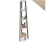 Bibliothèque - TECTAKE - Étagère sur 5 niveaux PORTLAND en bois et acier 34 x 34 x 158,5 cm - Bois clair
