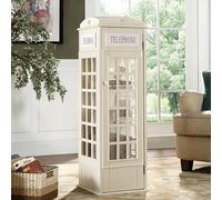 Bibliothèque téléphonique en bois à 5 niveaux avec porte en acrylique pour salon, librairies et cafés