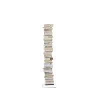 Bibliothèque totem Ptolomeo Opinion Ciatti blanc, Designer Bruno Rainaldi, 35x160x35 cm