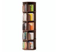 Bibliothèque tournante - Présentoir rond pivotant à 360° pour chambre à coucher, salon, salle d'étude