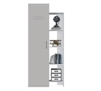 Bibliothèque UGO - Colonne 1 porte 1 - Décor Gris - GAMI - L:86 P:42 H:200