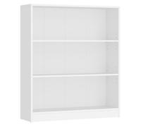 Bibliothèque VASAGLE - Étagère 3 Niveaux - Meuble Rangement Blanc LBC106T14