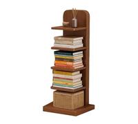 Bibliothèque verticale à 5 ou 9 niveaux - Tour de livres flottante invisible - Organisateur de livres sur pied - Grande bibliothèque étroite pour la décoration et le rangement de la maison et du
