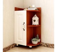 Bibliothèque verticale avec étagères ouvertes, meuble d'angle mobile multifonction pour salon, chambre à coucher, bureau, rangement à domicile (marron, 40 x 50 x 70 cm)
