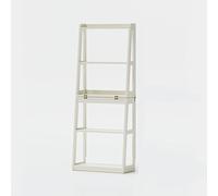 Bibliothèque Verticale en Bois, Étagère De Sol Étagère Colonne Meuble De Rangement, Étagère De Rangement pour La Maison, Le Salon, L'étude, Le Bureau(White)