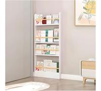 Bibliothèque verticale fine pour enfants - Bibliothèque en bois pour chambre à coucher, salon, bureau à domicile, rangement peu encombrant derrière la porte (taille : 60 x 10 x 145 cm)