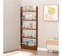 Bibliothèque verticale fine pour enfants - Support de rangement en bois pour chambre à coucher, salon, bureau à domicile - Économie d'espace - Livre nizer derrière la porte (taille : 60 x 10 x 145 cm)