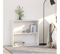 vidaXL Bibliothèque en bois d'ingénierie blanche 80x30x76,5 cm