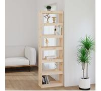 Bibliothèque - VidaXL - 60x30x199,5 cm - Bois de pin massif - 6 étagères - Contemporain