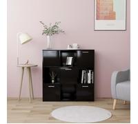 Bibliothèque - VIDAXL - 802931 - Noir - Bois d'ingénierie - 9 compartiments