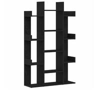 Bibliothèque - vidaXL - bois d'ingénierie - chêne noir - 13 étagères - 86 x 25,5 x 140 cm(434017)