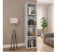 Bibliothèque - vidaXL - Gris béton - 4 étagères - 36 x 30 x 143 cm - Meuble de salon